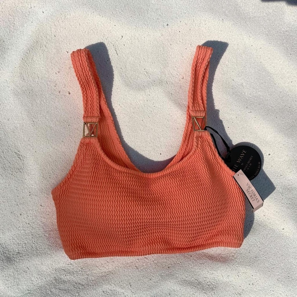 Victoria's Secret The Wave Swim Bikini Top Coral